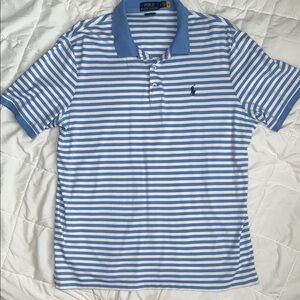 Polo by Ralph Lauren Classic Blue and White Striped Polo